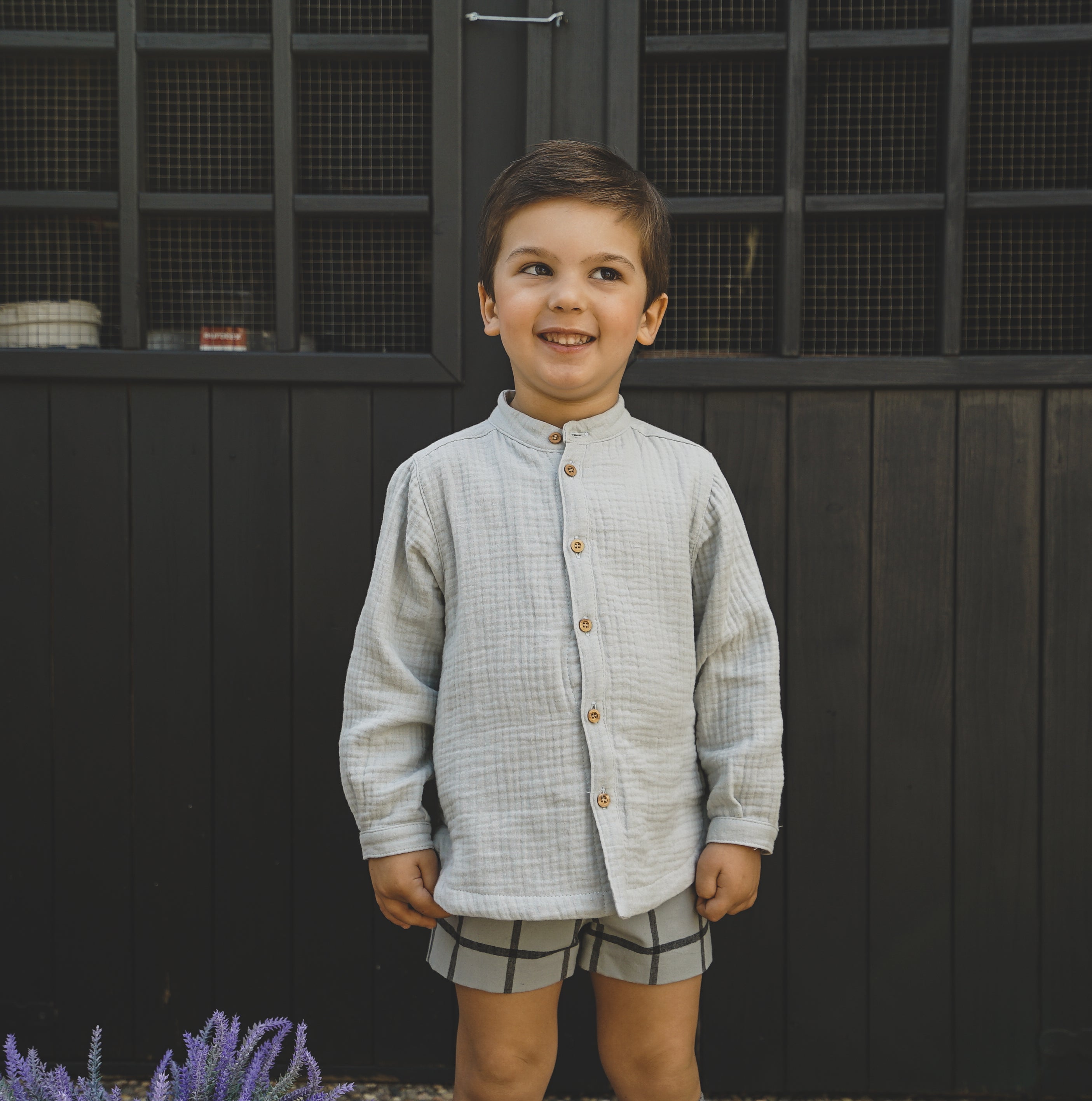 Camisa de niño beige Cocote & Charanga Charanga
