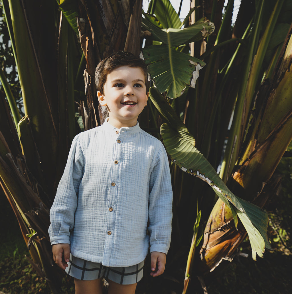 Camisa de niño beige | Cocote & Charanga