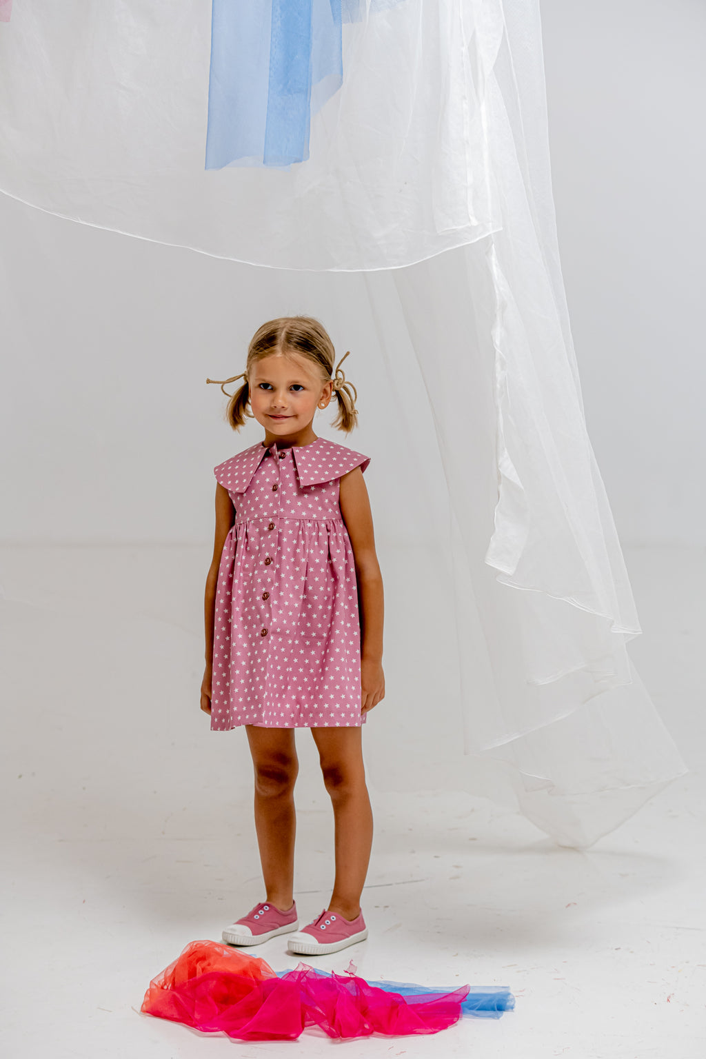 Vestido de niña rosa Cocote & Charanga VERANO/Charanga