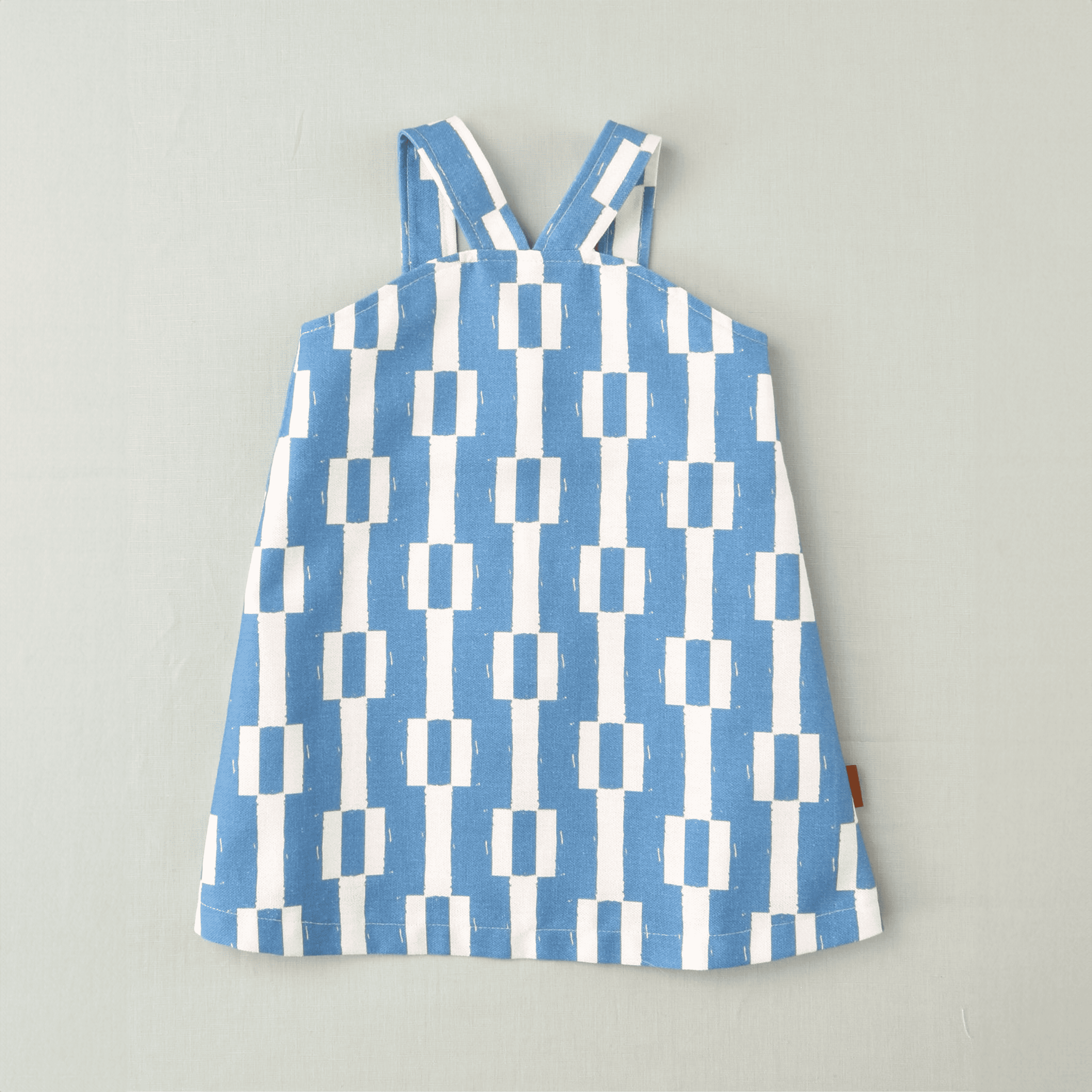 Vestido geométrico azul niña | Cocote x Charanga