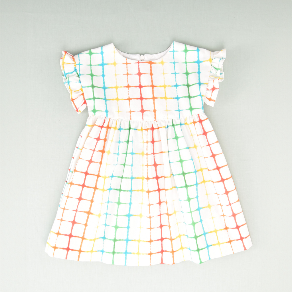 Vestido multicolor tie dye niña | Cocote & Charanga