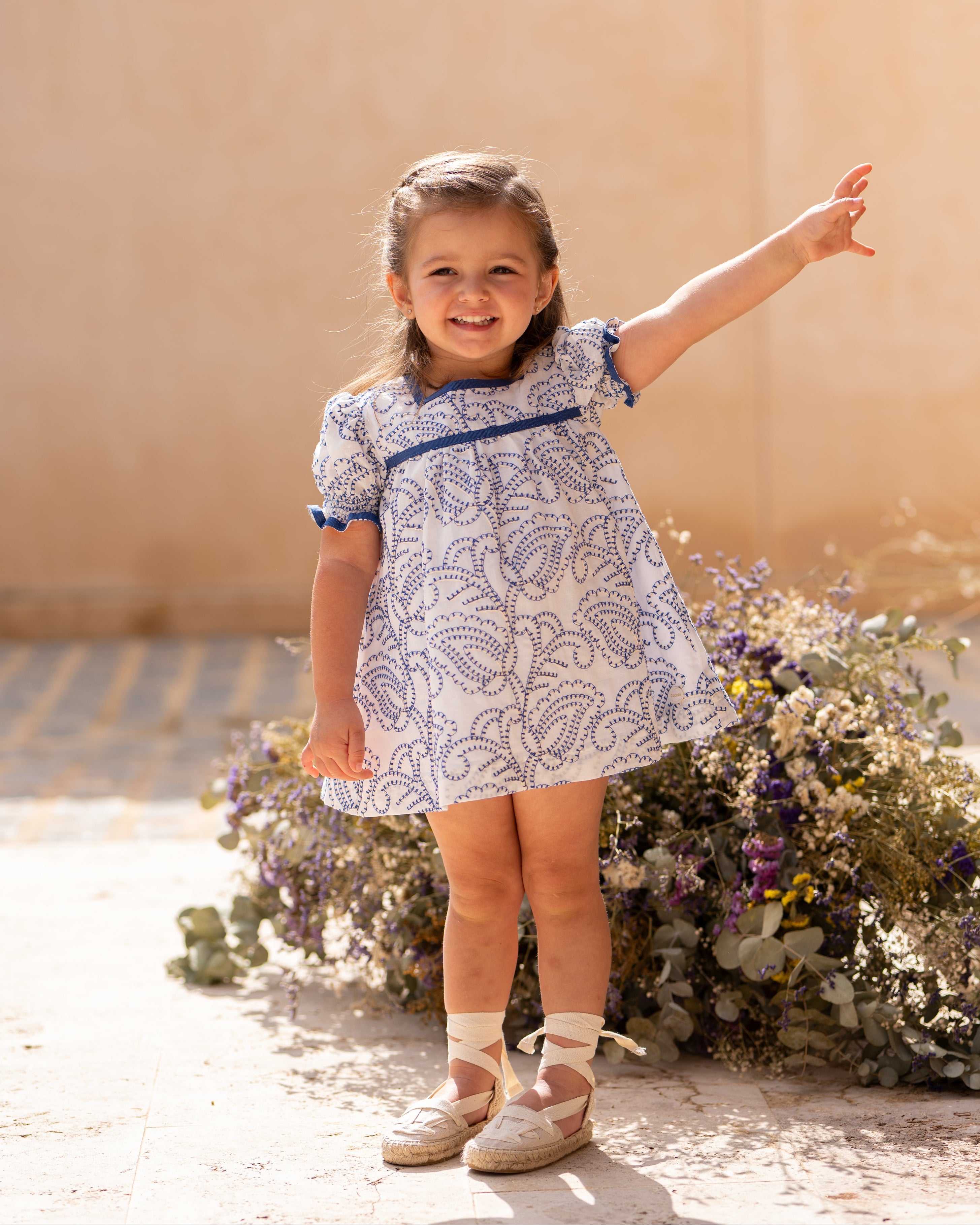Conjunto bebé niña con braguita estampado cachemir | Cocote by Charanga