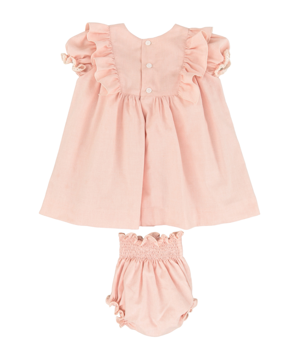 Vestido de bebé rosa Cocote & Charanga VERANO/Charanga