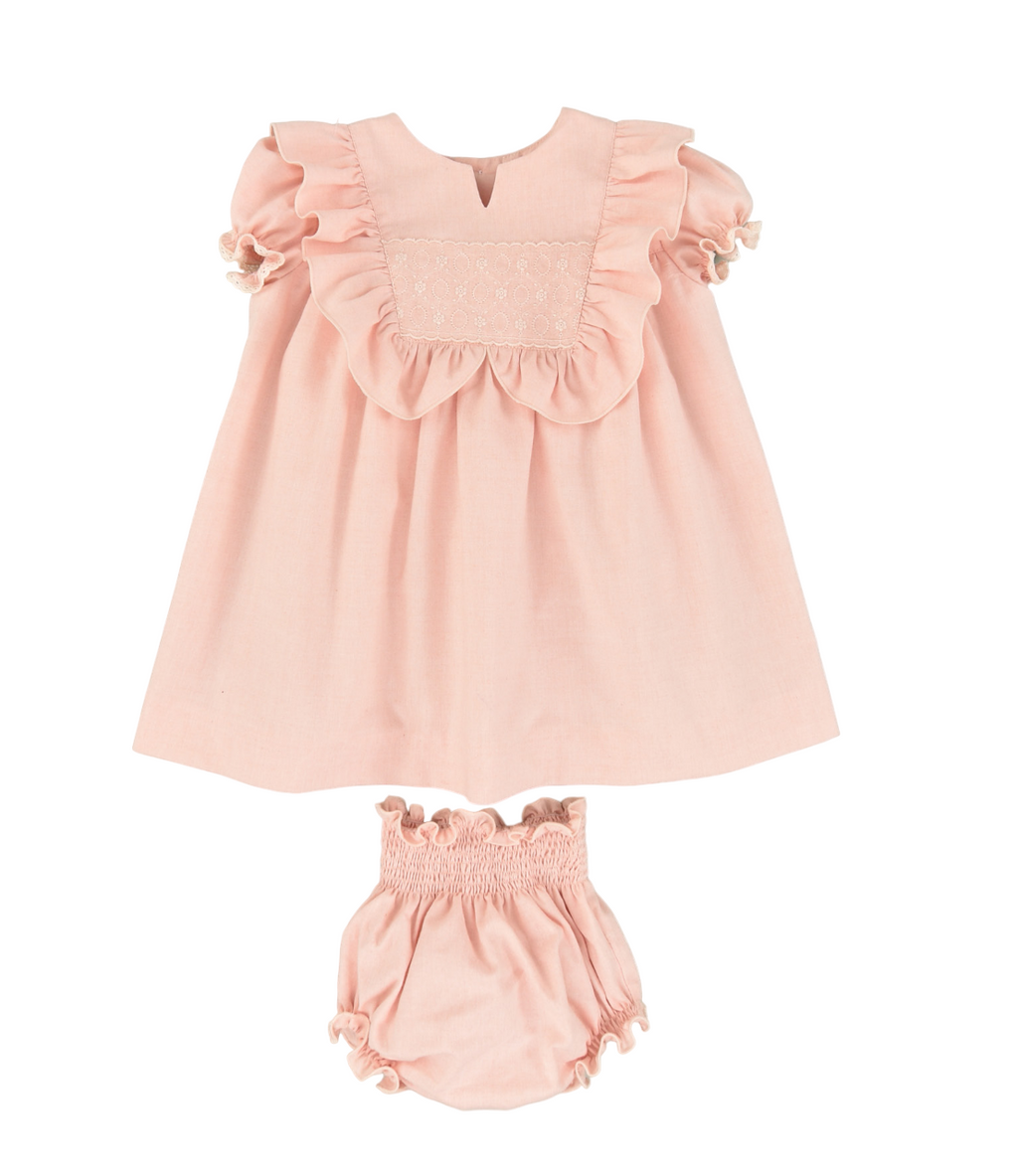 Vestido de bebé rosa Cocote & Charanga VERANO/Charanga