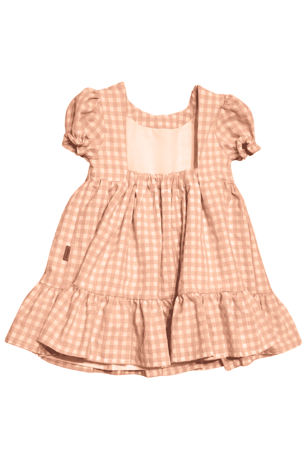 Vestido de niña rosa cuadros vichy Cocote & Charanga