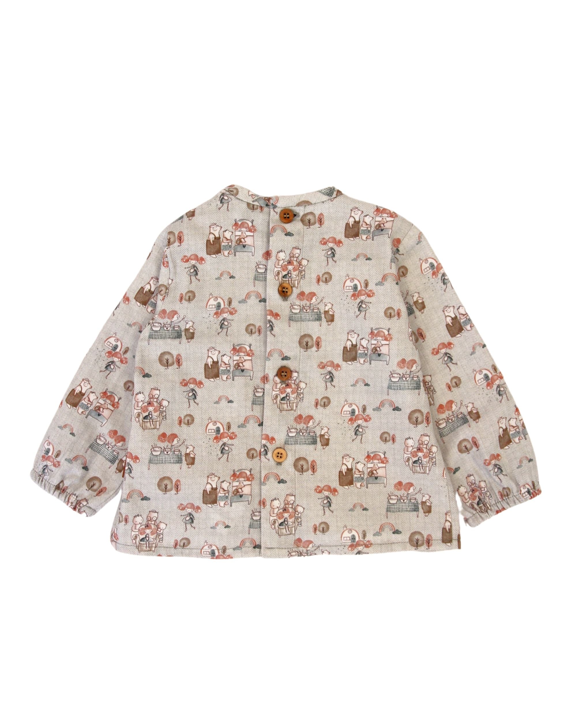Blusa de bebé estampado otoño Cocote & Charanga