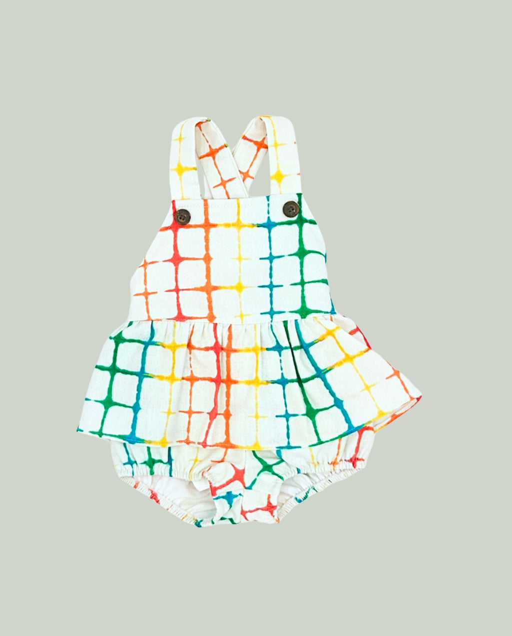 Braguita peto multicolor tie dye bebé