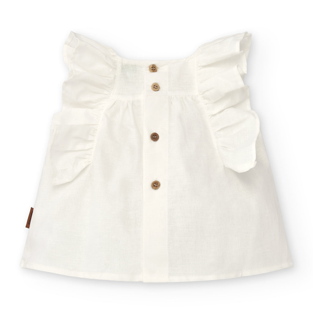Blusa de bebé color crudo Cocote & Charanga VERANO/Outlet