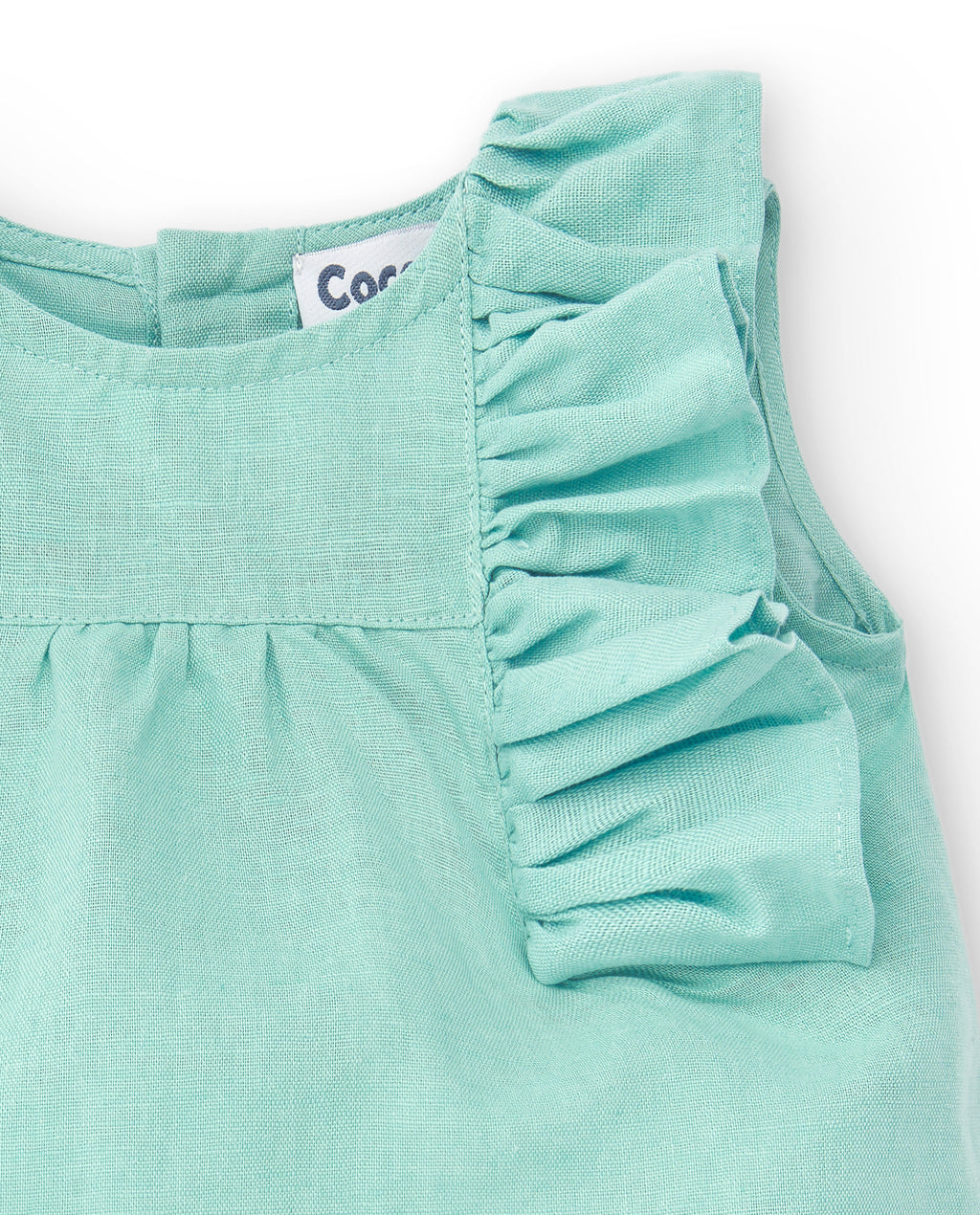 Blusa de bebé turquesa Cocote & Charanga VERANO/Outlet