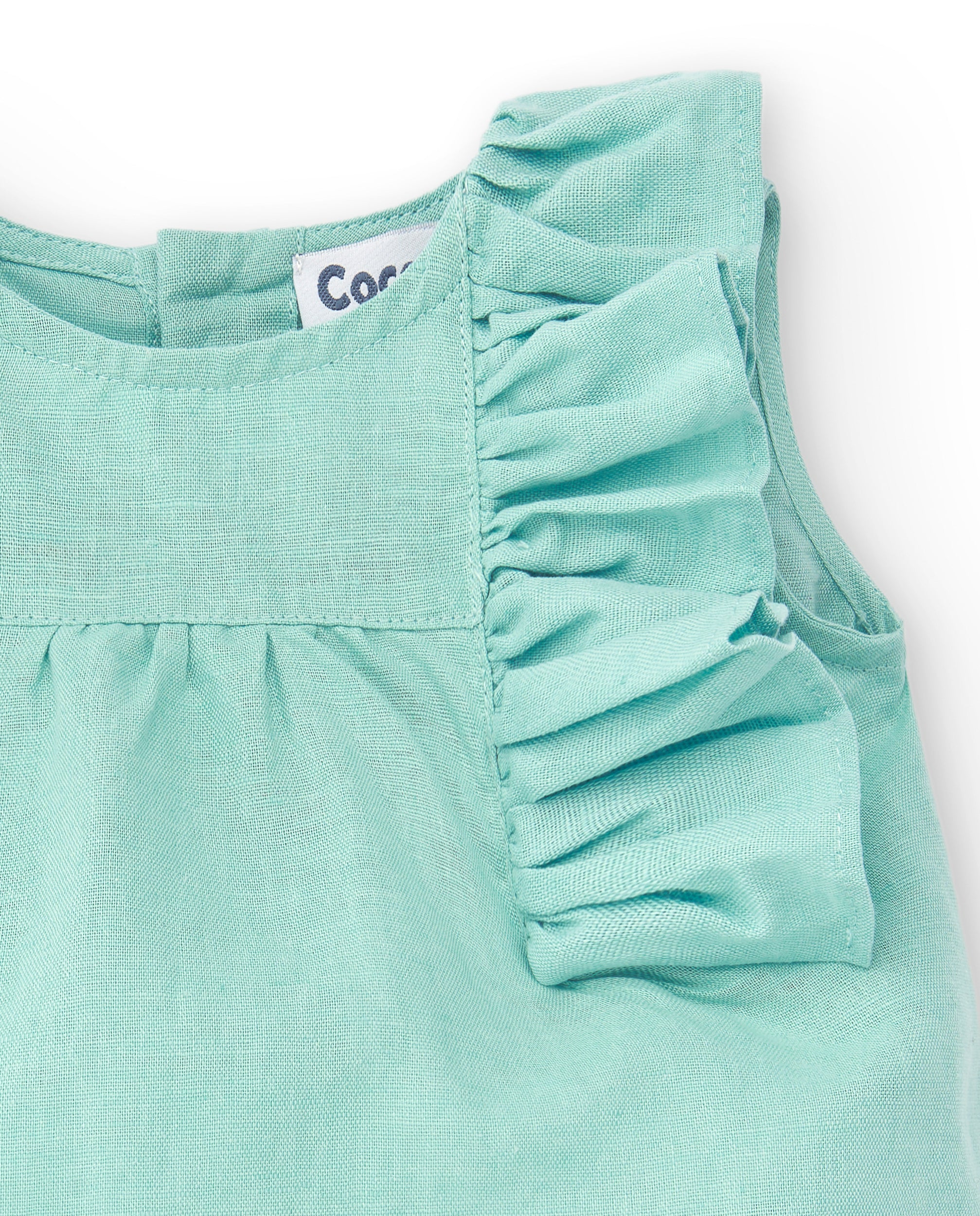 Blusa de bebé turquesa Cocote & Charanga VERANO/Outlet