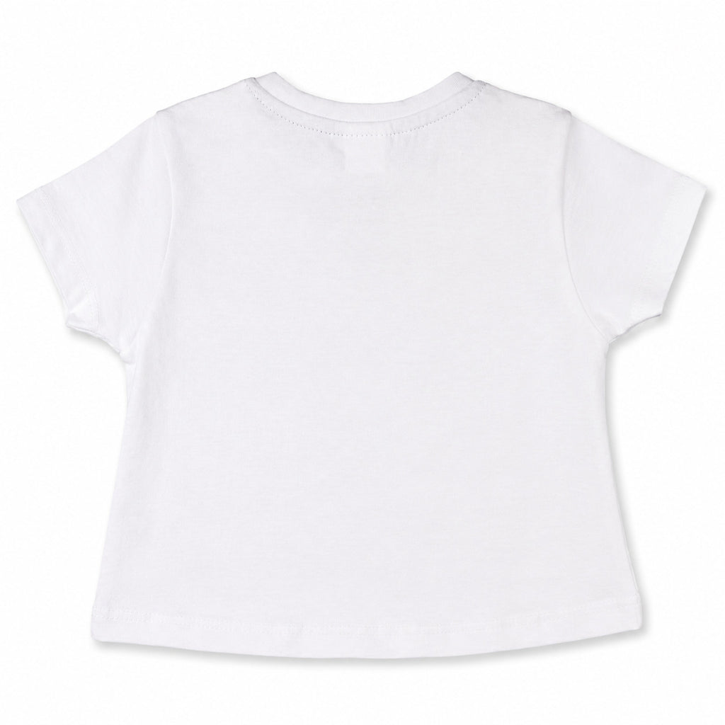 Camiseta bebé niña blanca Lady Cat