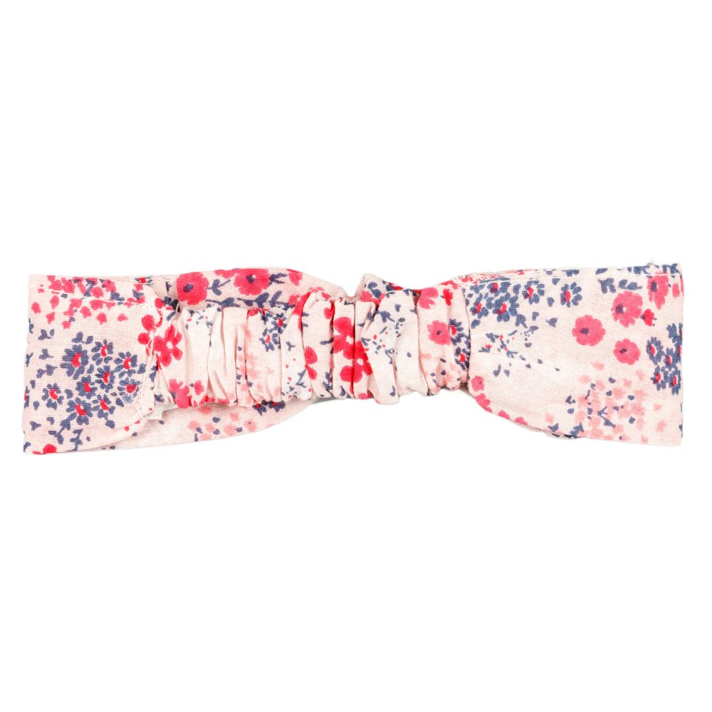 Diadema de bebé niña con lazo y estampado floral