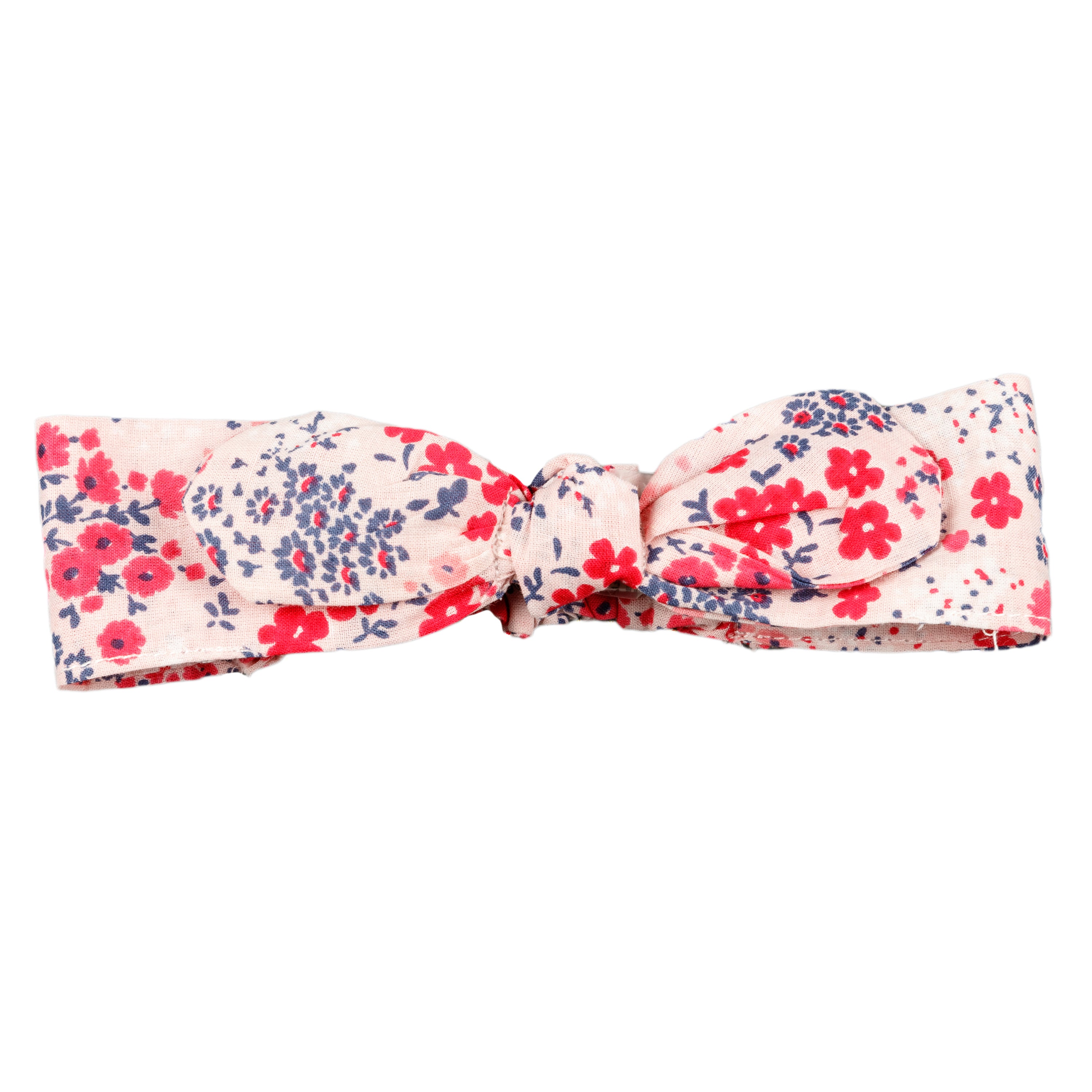 Diadema de niña con lazo y estampado floral