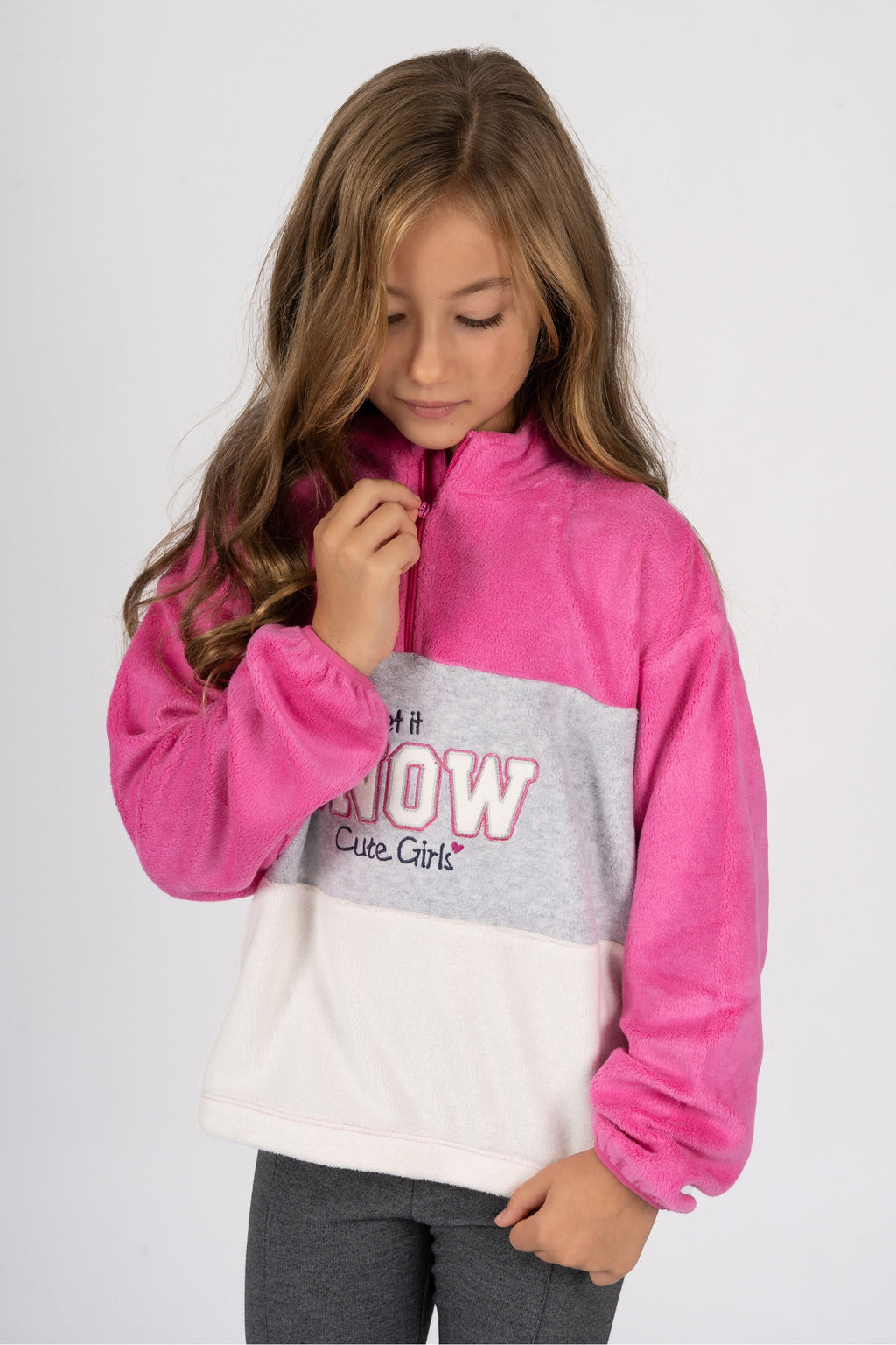 Sudadera de niña multicolor ski
