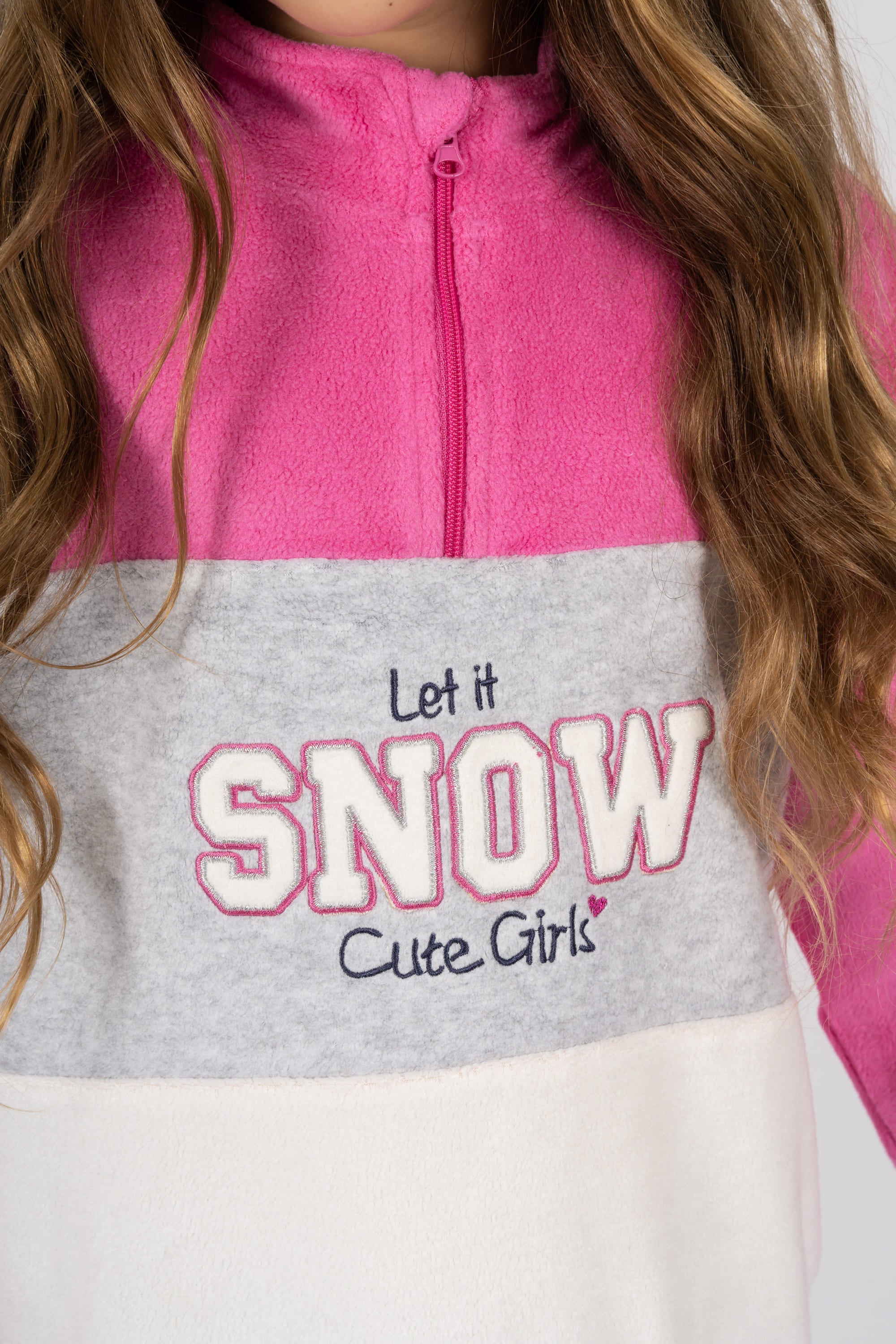 Sudadera de niña multicolor ski