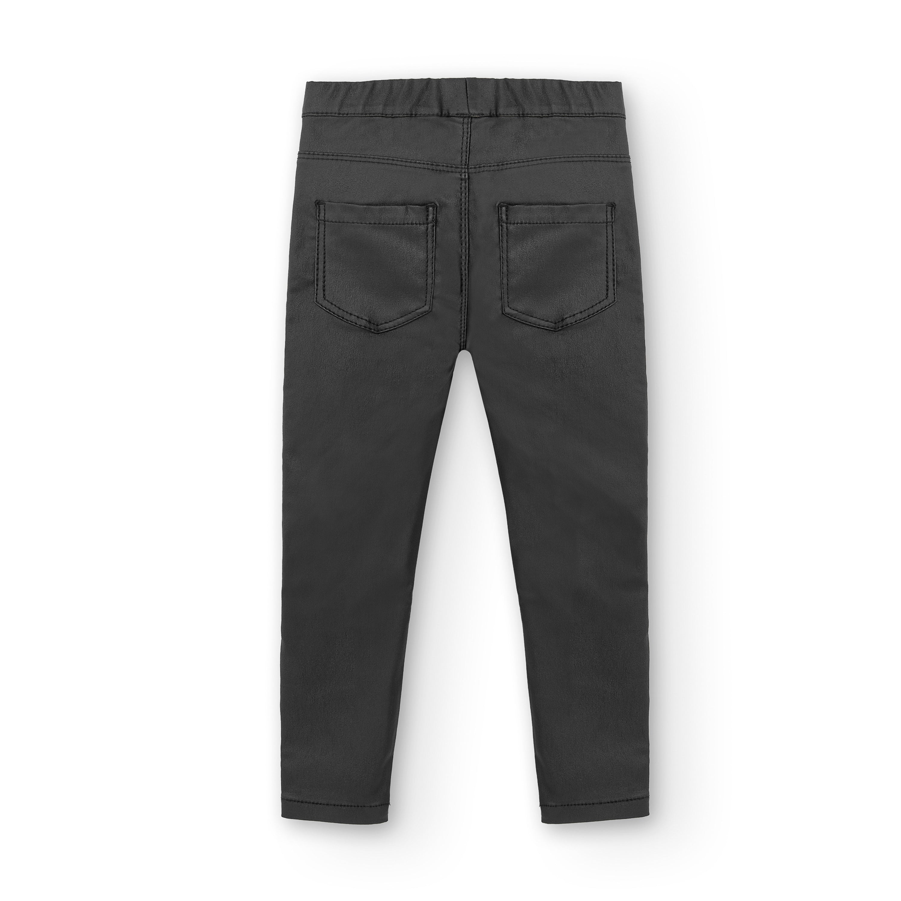 Pantalón de niña negro detalle corazón