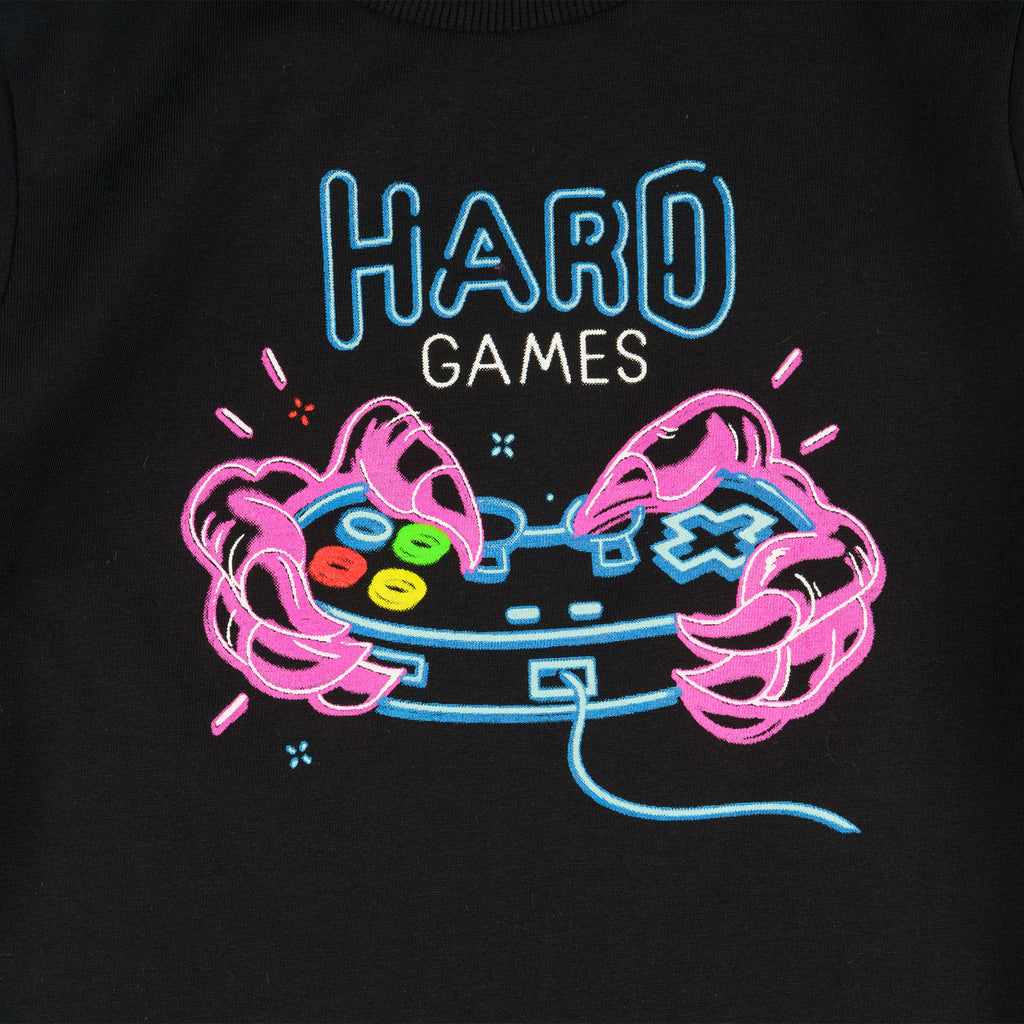Camiseta manga larga de niño negro New Gamer