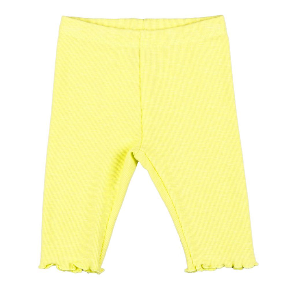 Legging bebé niña amarillo canalé
