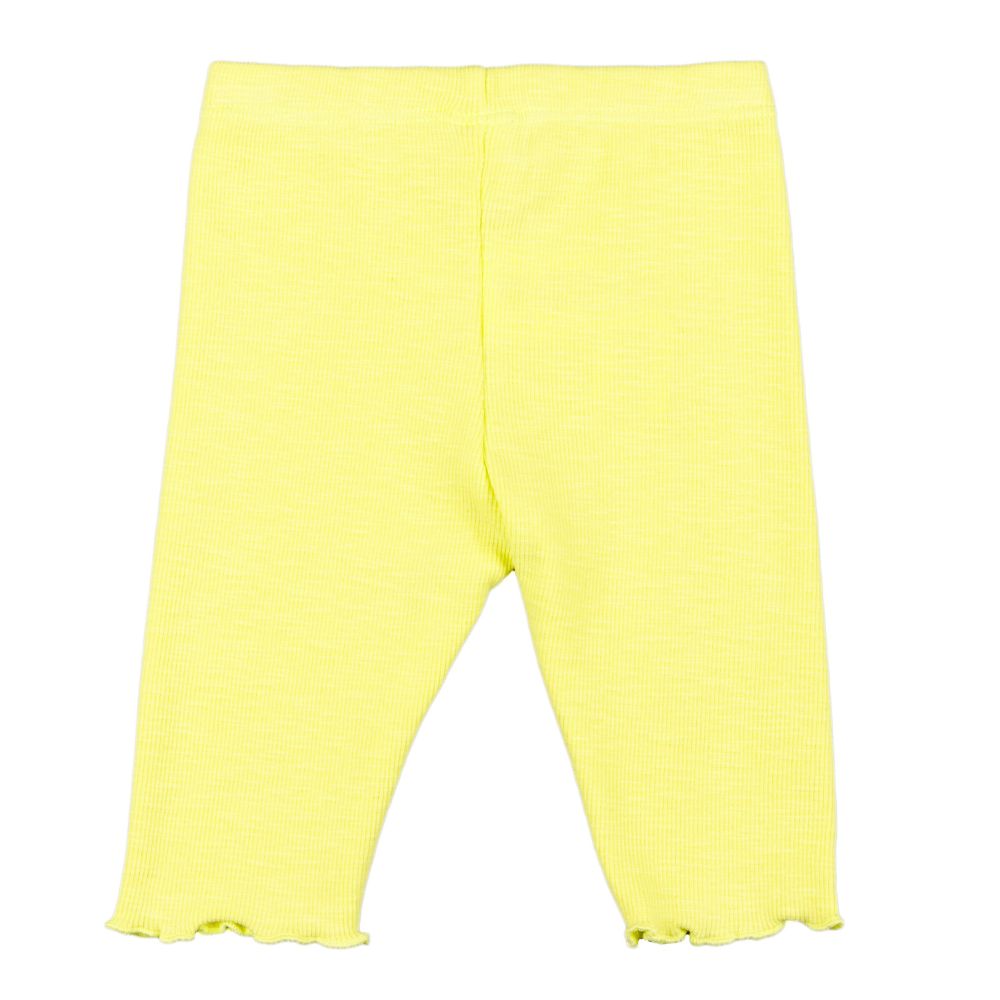 Legging bebé niña amarillo canalé