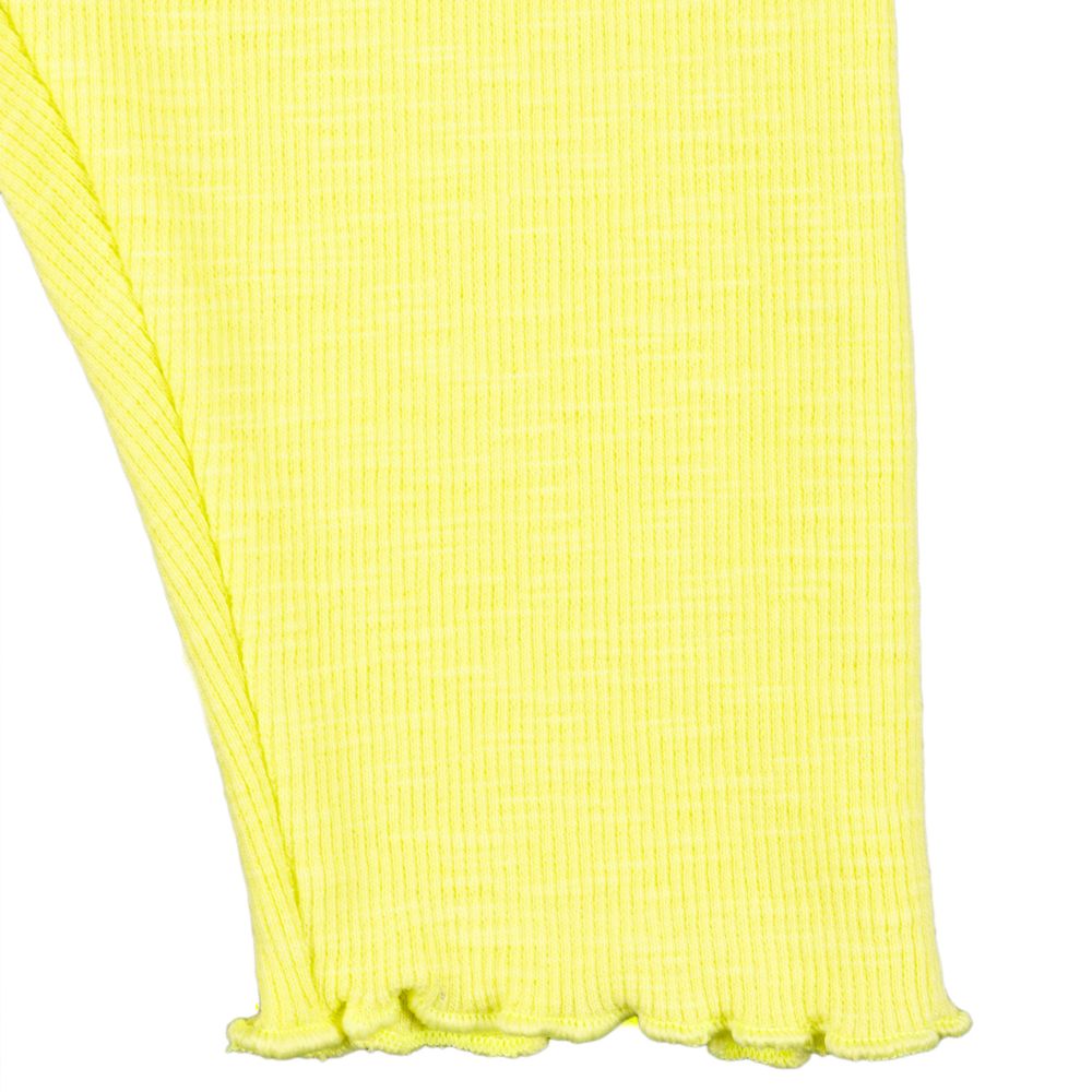 Legging bebé niña amarillo canalé