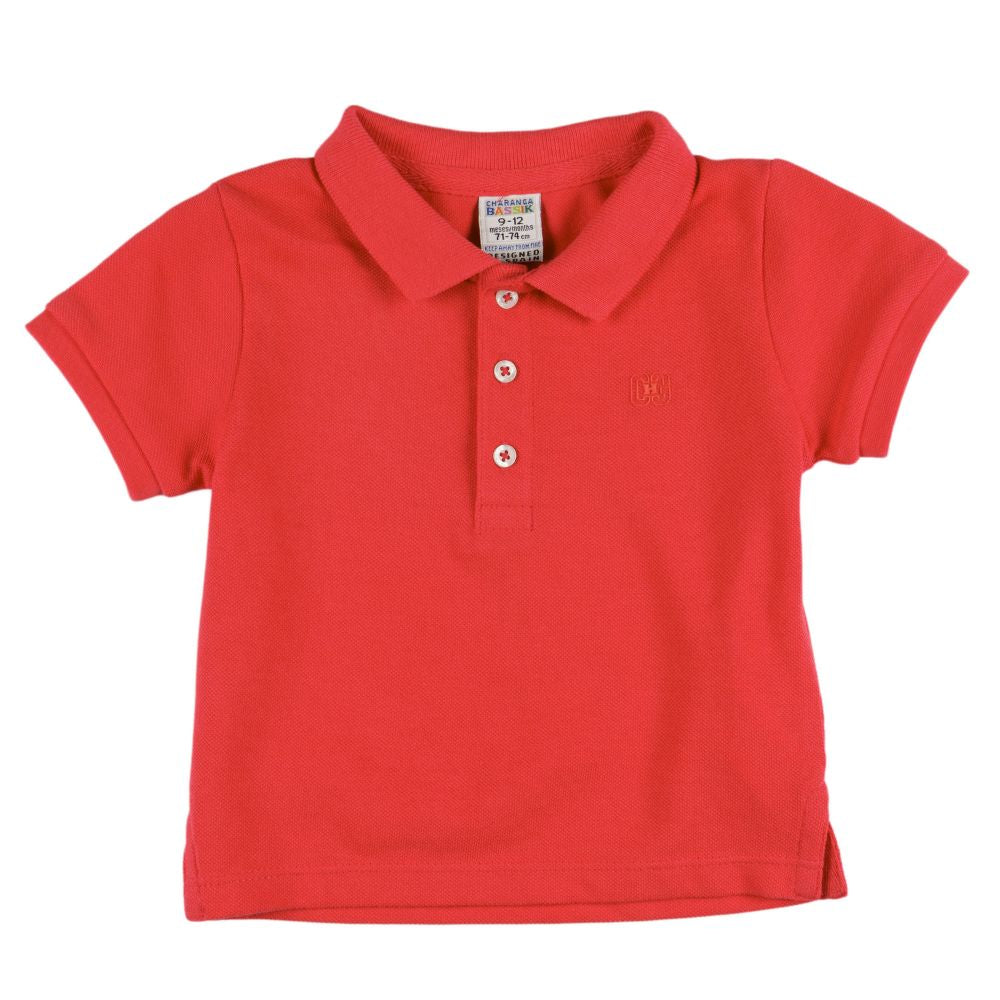 Polo de bebé rojo