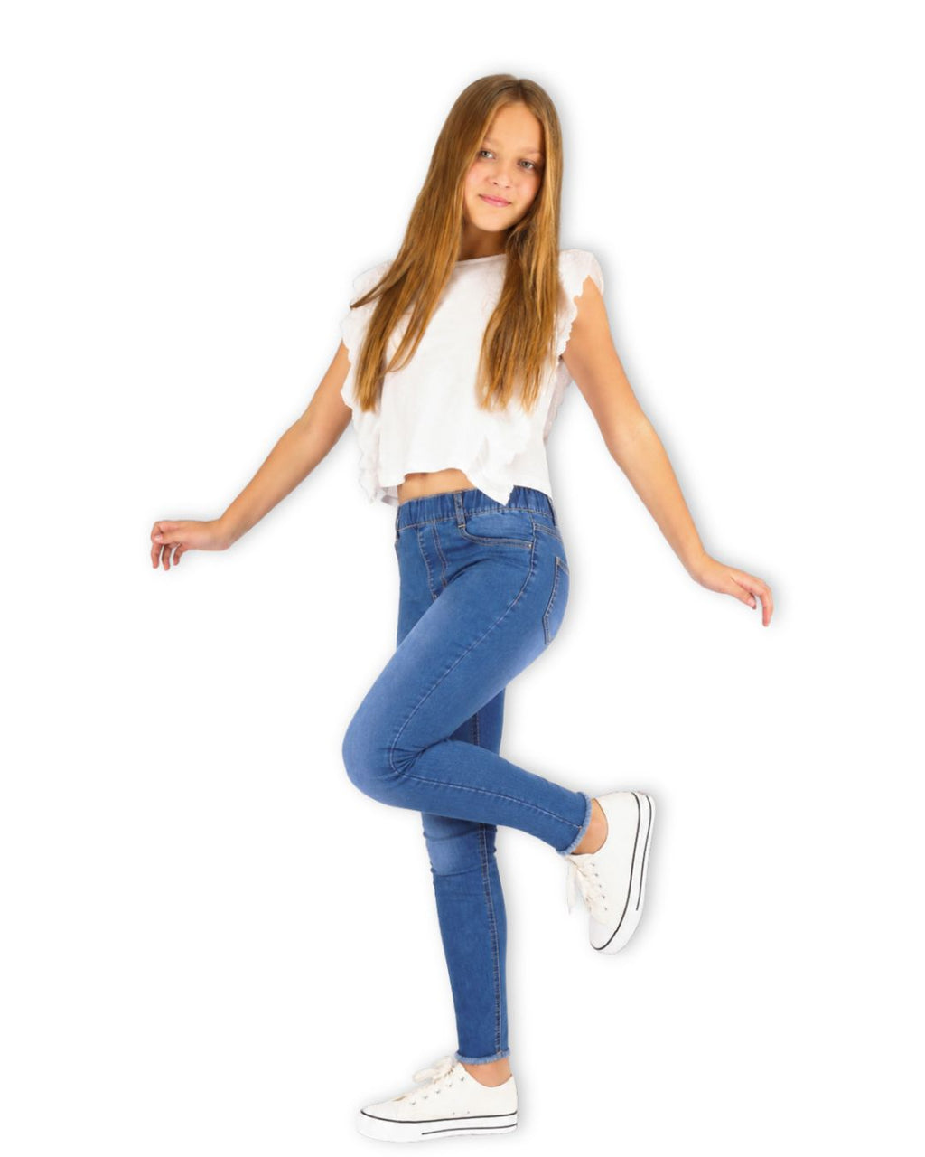 Pantalon en jean fille
