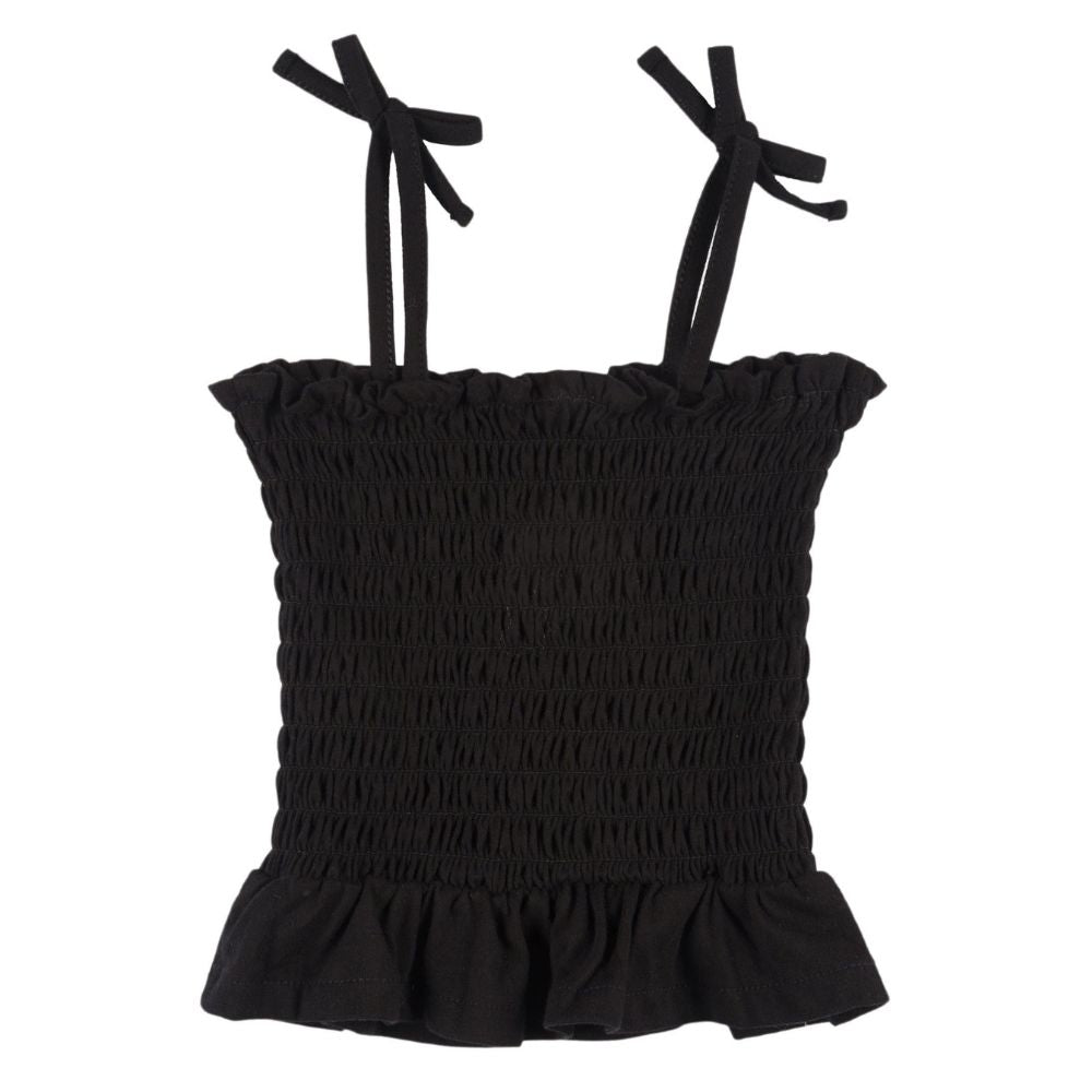 Camiseta de tirantes niña negra