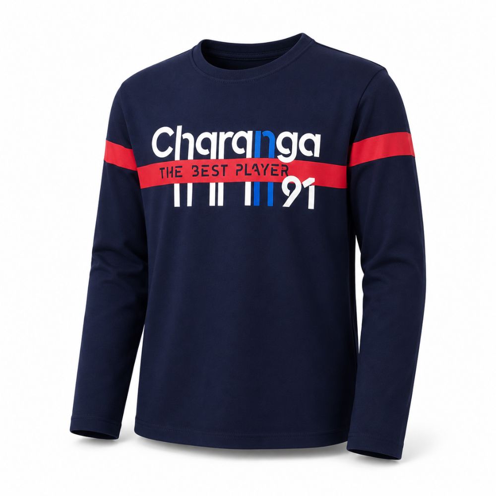 Camiseta manga larga azul marino