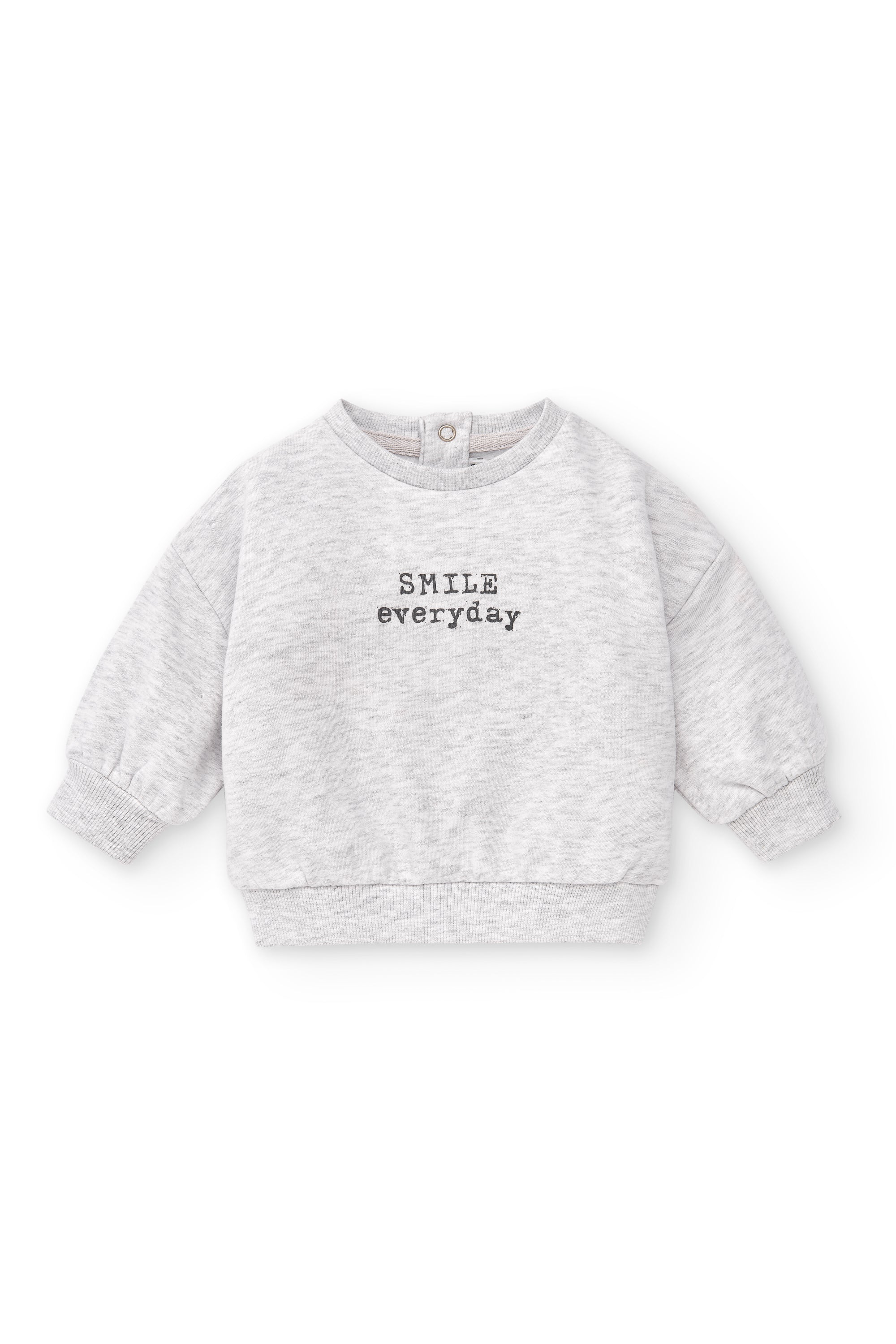 Sudadera de bebé gris smile