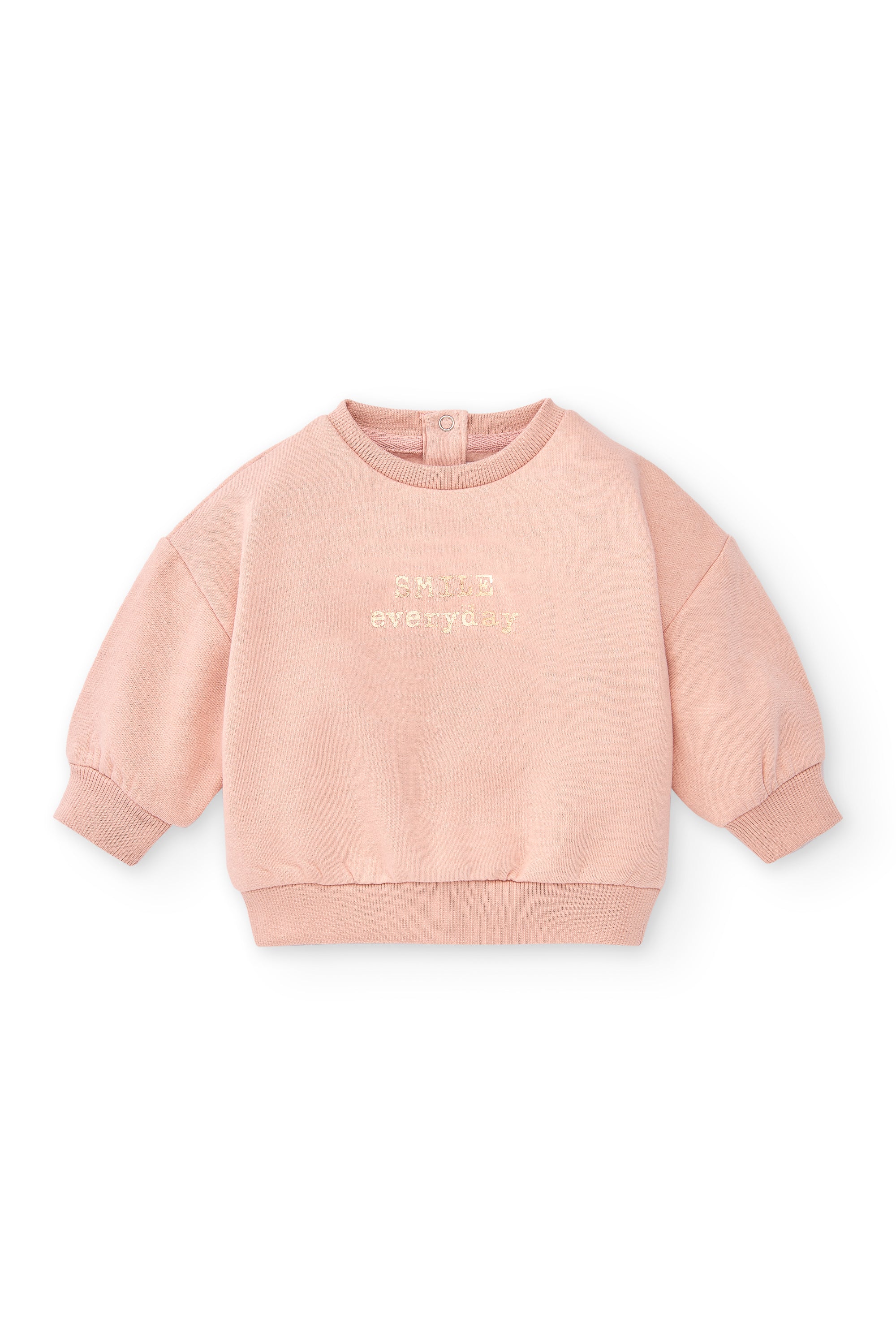 Sudadera de bebé rosa Smile