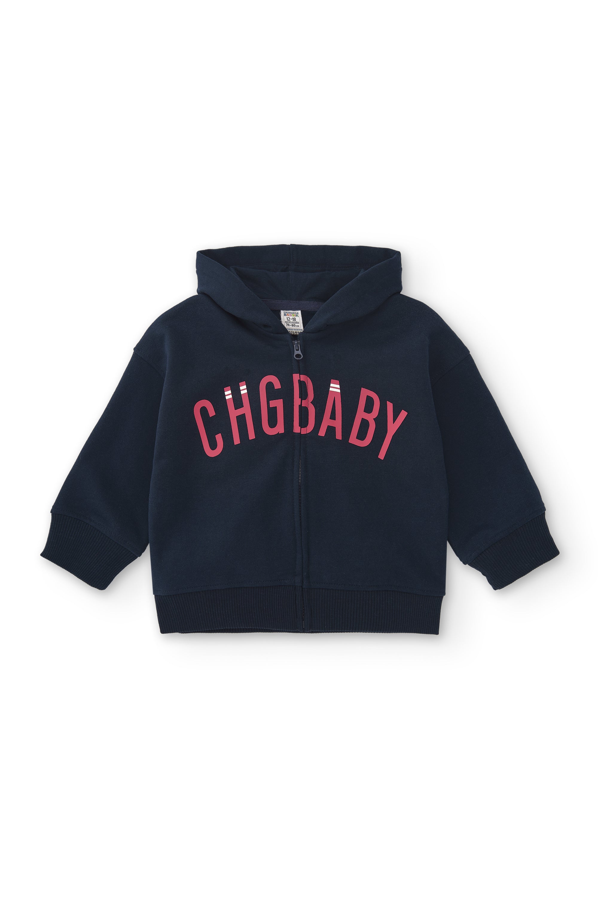 Sudadera de bebé marino con capucha