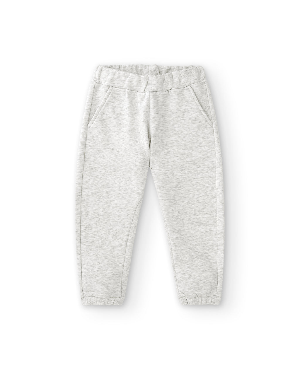 Jogger de niña gris | Felpa con puños