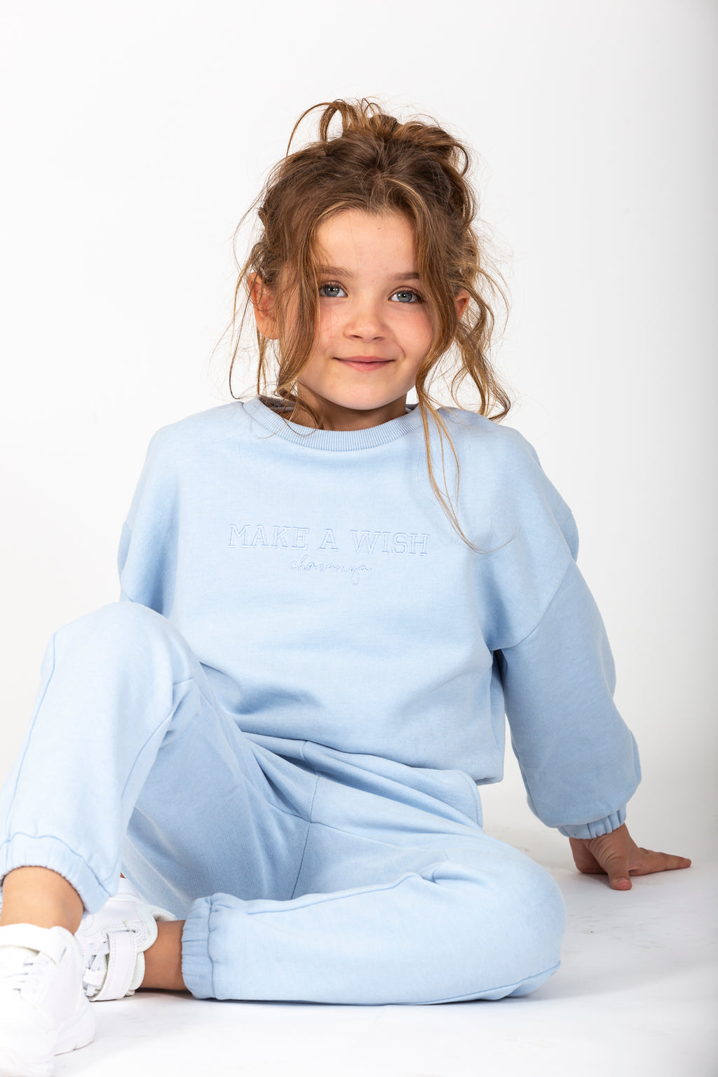 Wish sky blue girl's sweatshirt