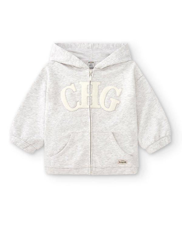 Sudadera con capucha niña gris CHG | Con capucha