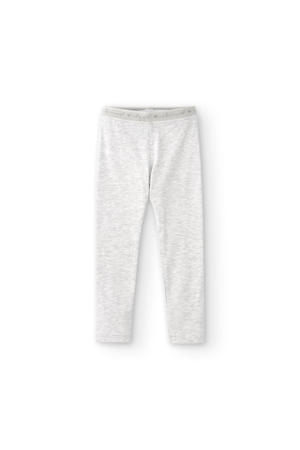 Legging de niña gris | Cintura elástica