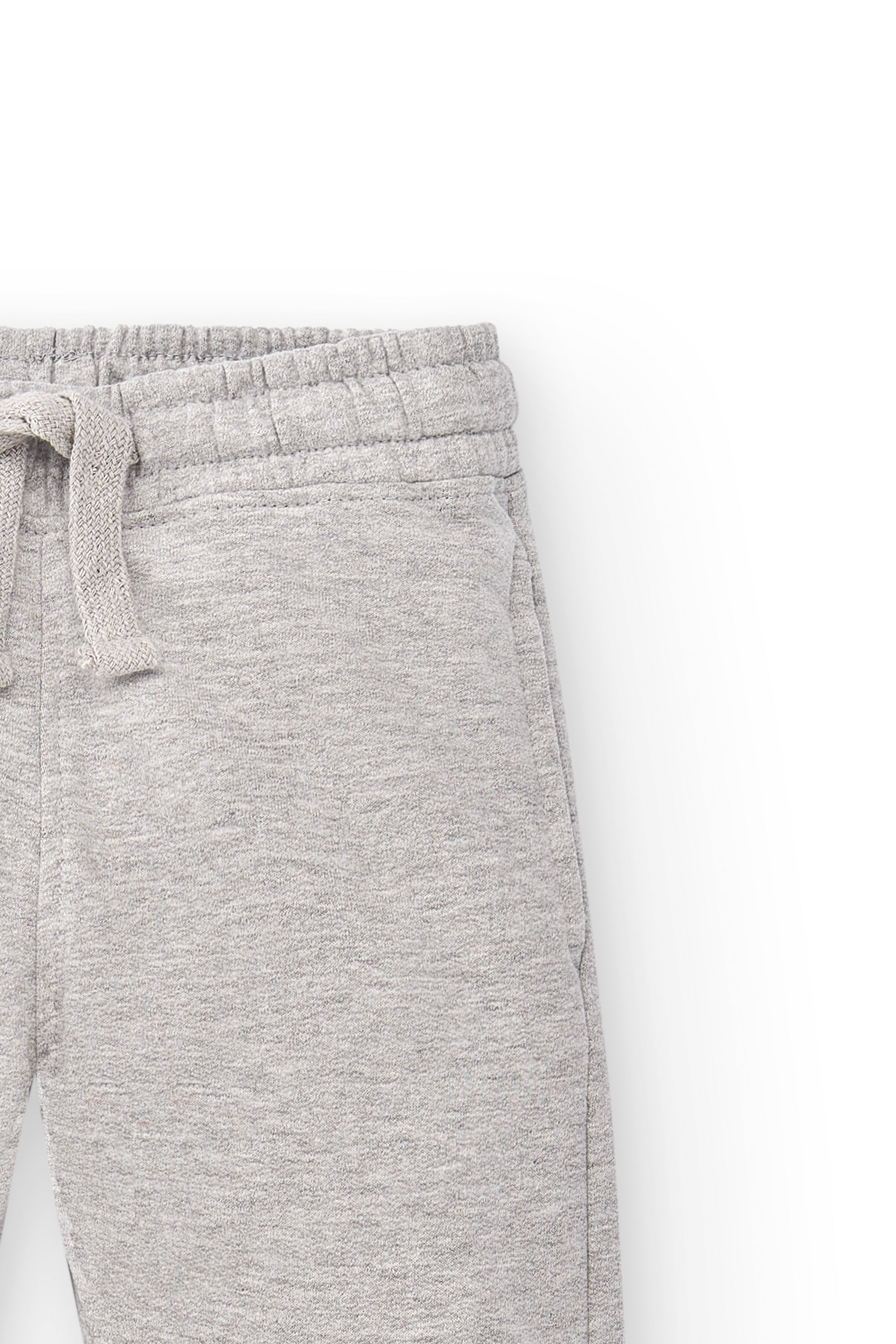 Pantalón jogging gris niño – detalle de tejido