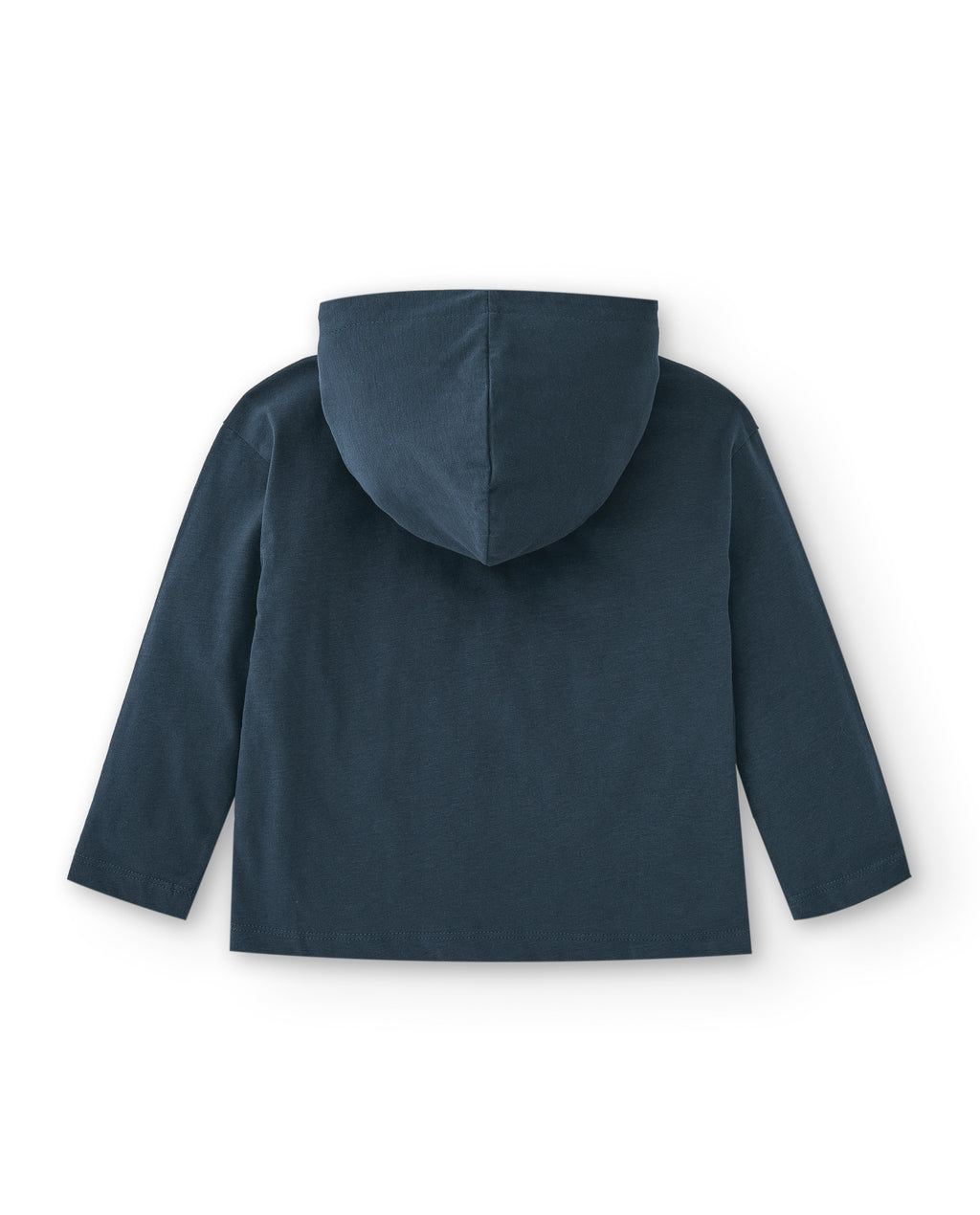 Camiseta de niño azul con capucha