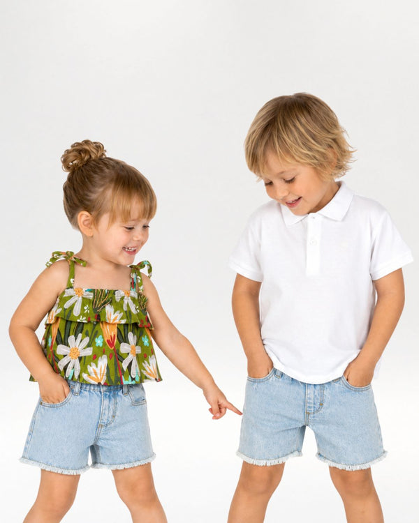 Short bebé vaquero unisex