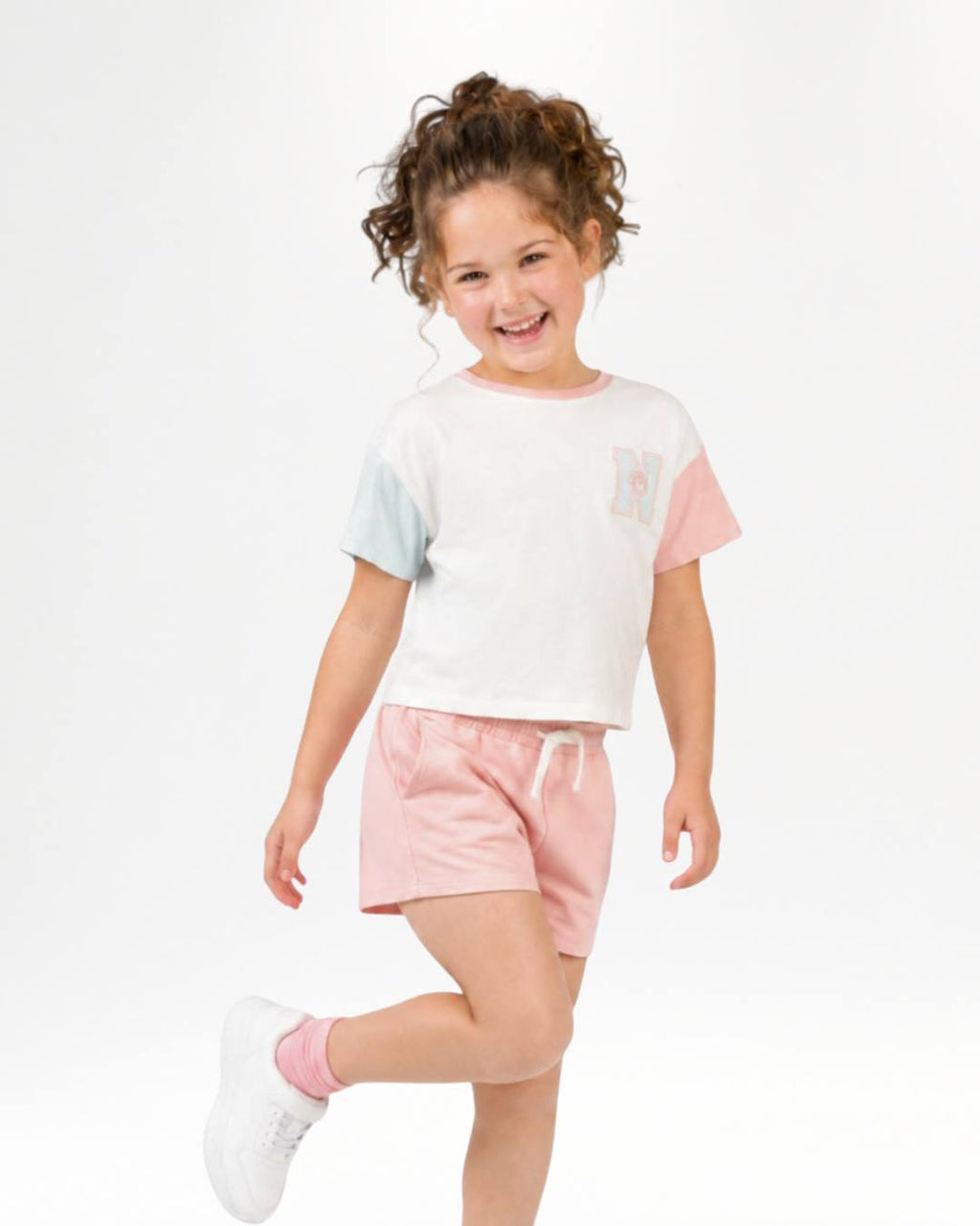 Short de niña rosa