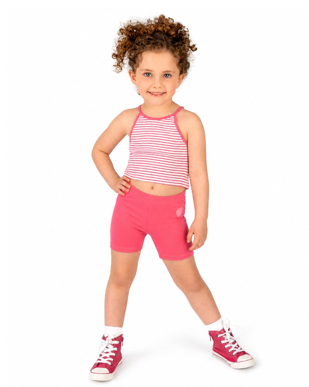Short fille fuchsia
