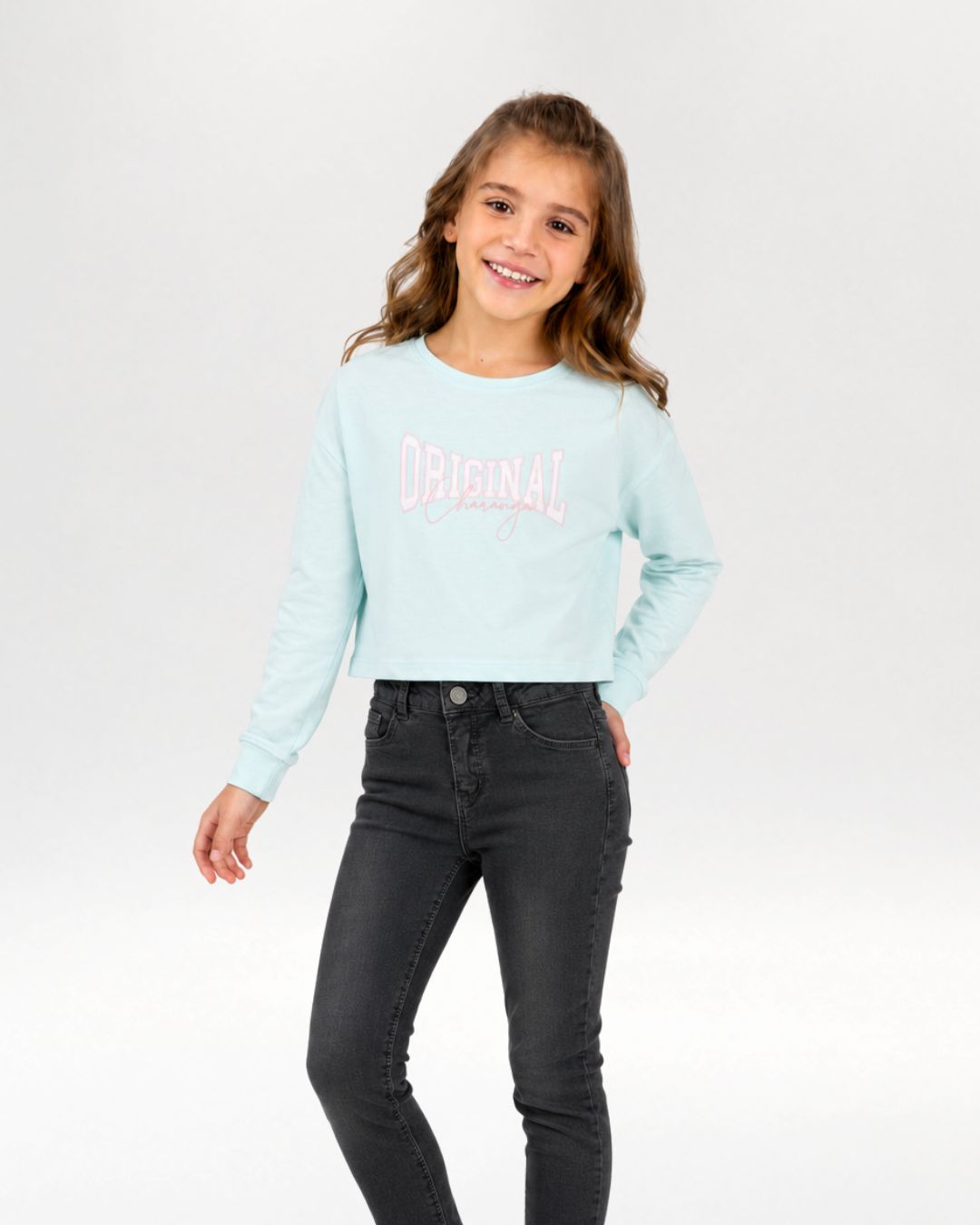 T-shirt Fille Aqua