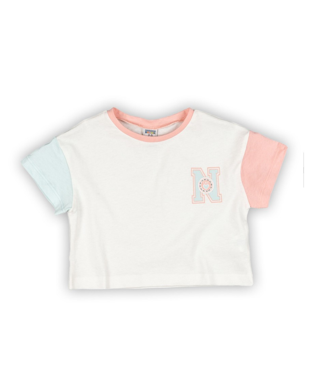 Camiseta niña pastel manga corta