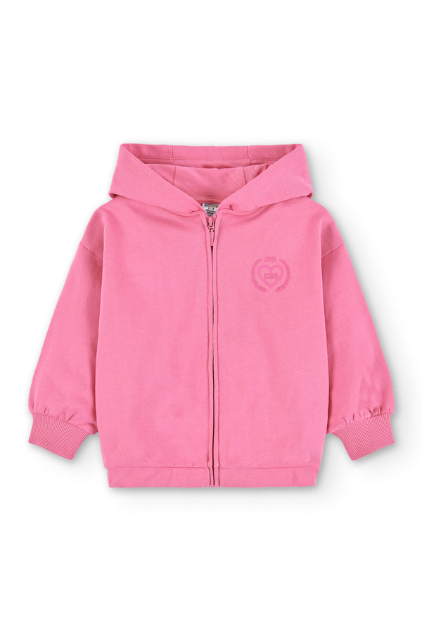 Felpa fucsia da bambina