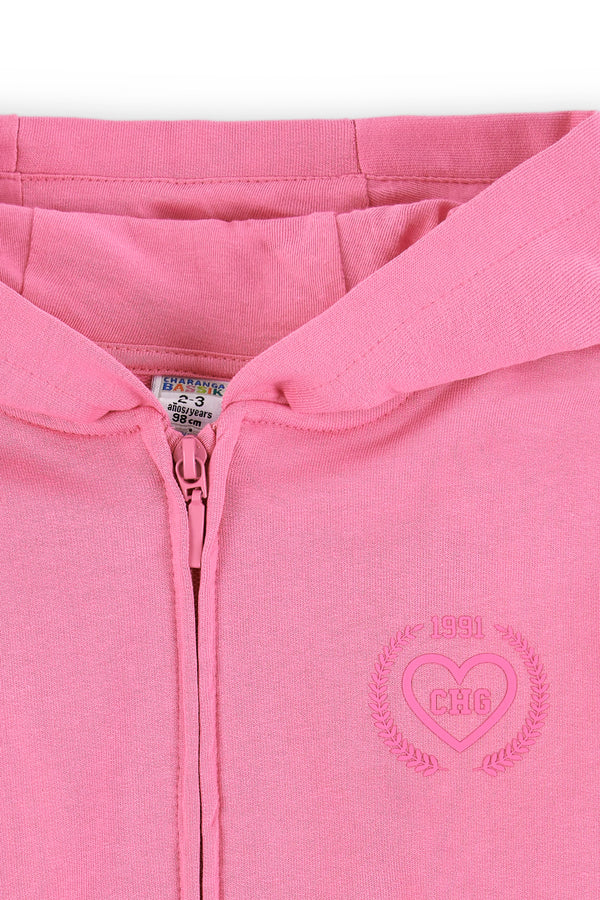 Felpa fucsia da bambina