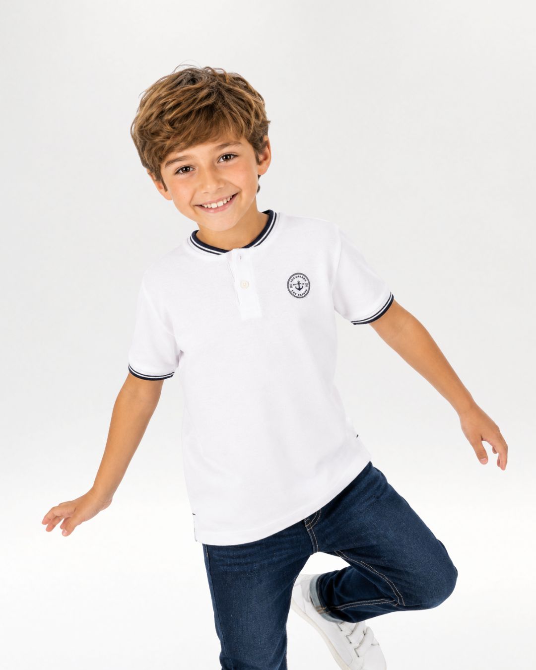 White boy's polo