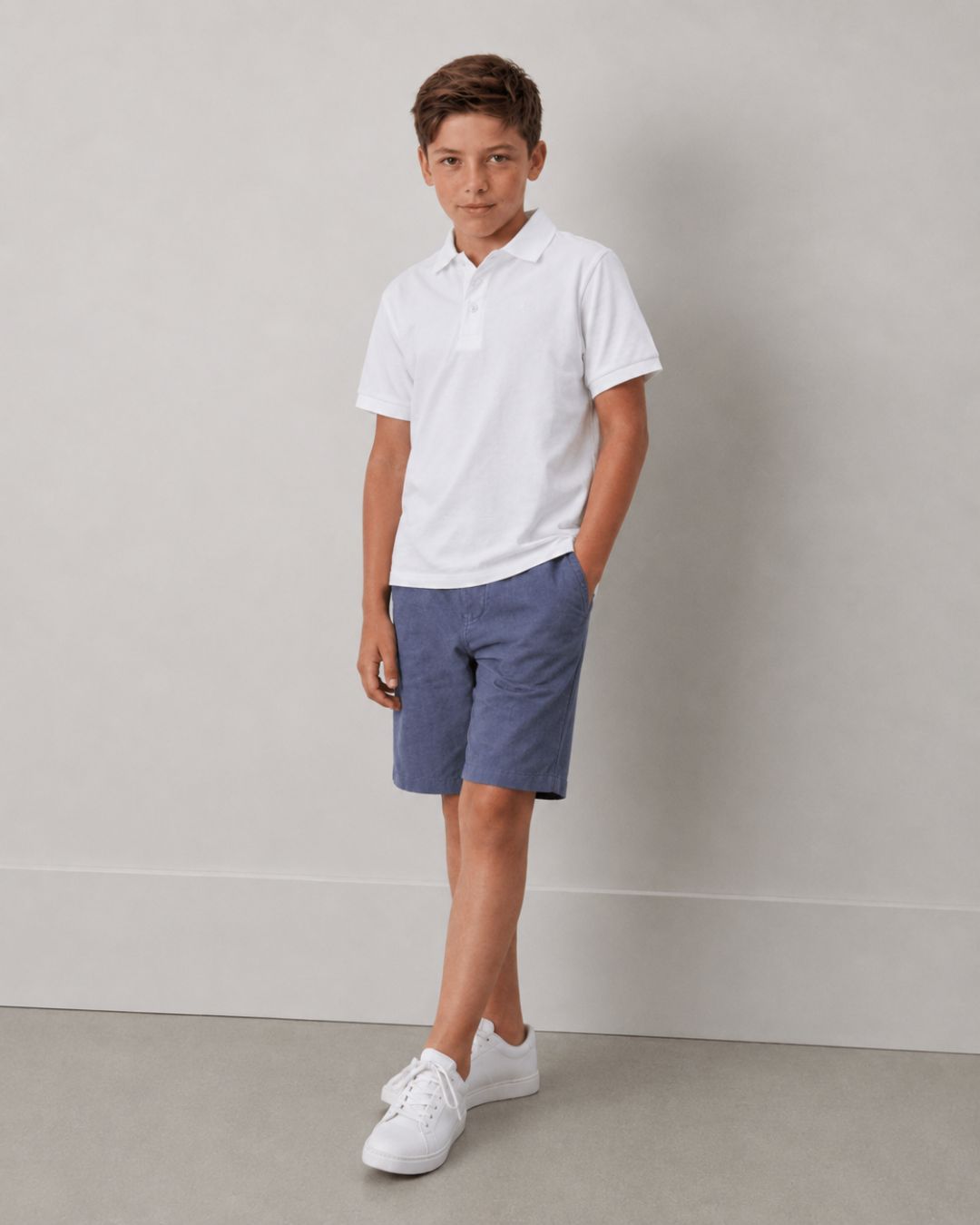 White boy's polo