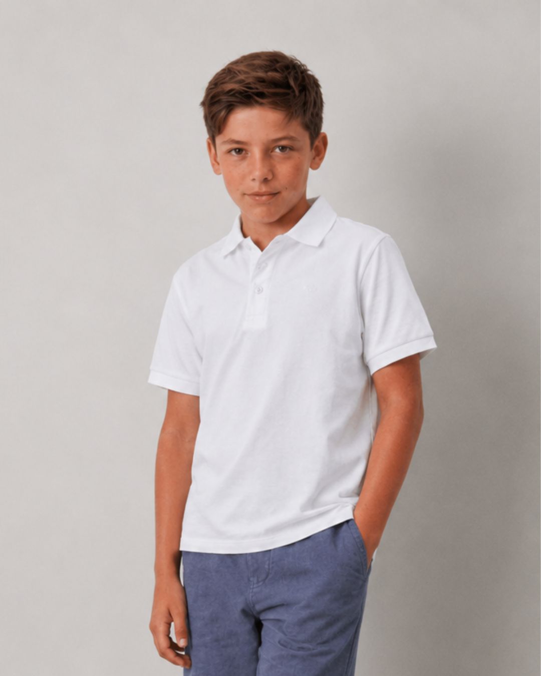 White boy's polo