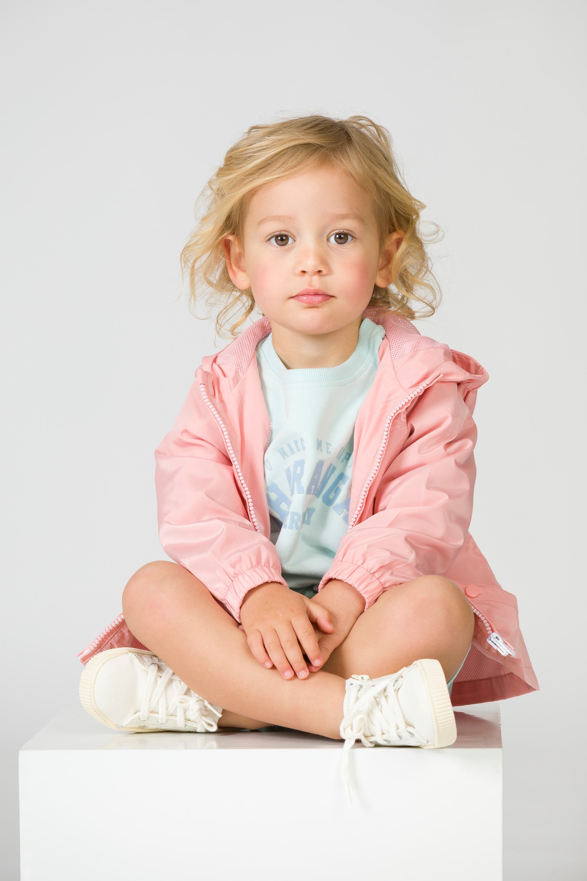Parka bébé rose
