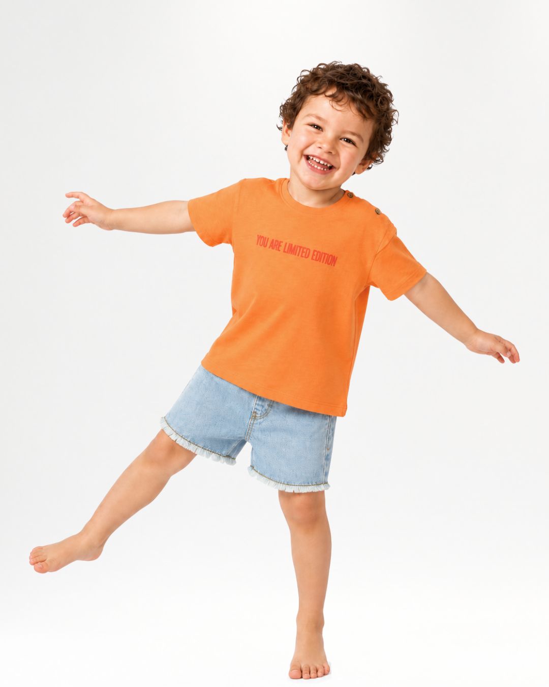 T-shirt bébé orange