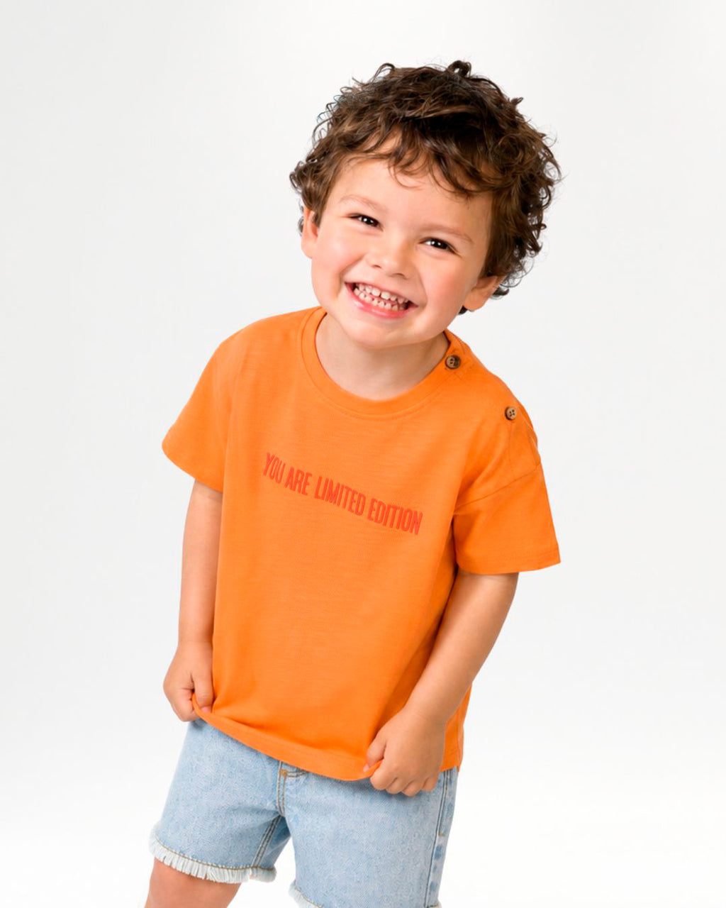 T-shirt bébé orange